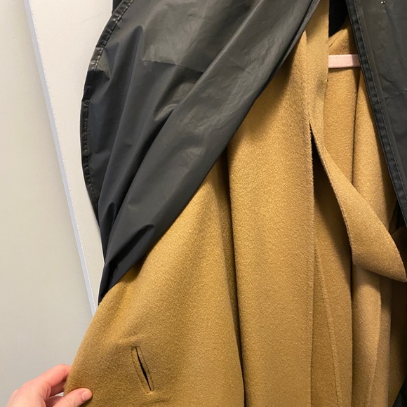 Theory Hooded Divide Wool Cashmere Poncho Jacket - Picture 5 of 8